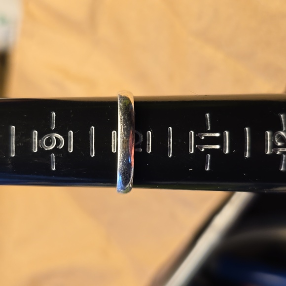 925 Sterling Silver Plt Square Citrine Ring Size 10 Bezel Setting Fine Jewelry - Picture 6 of 6